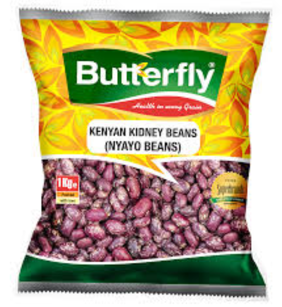 BUTTERFLY KENYAN KIDNEY BEANS 1KG(NYAYO)